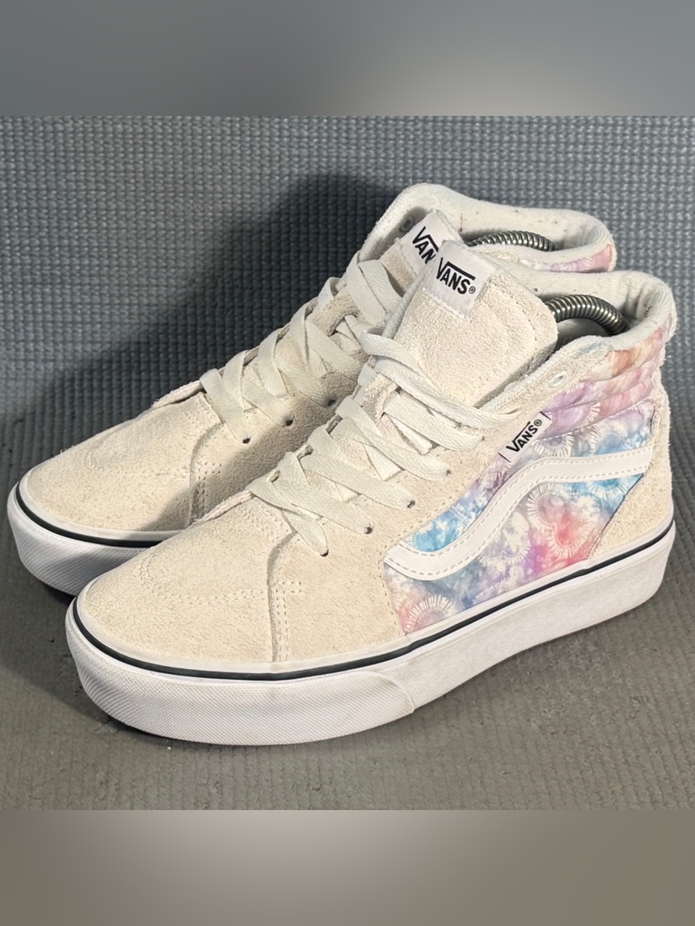 Vans Filmore Hi Platform Pastel Tie-Dye Sneakers Size 5Y Sz 6.5 Women